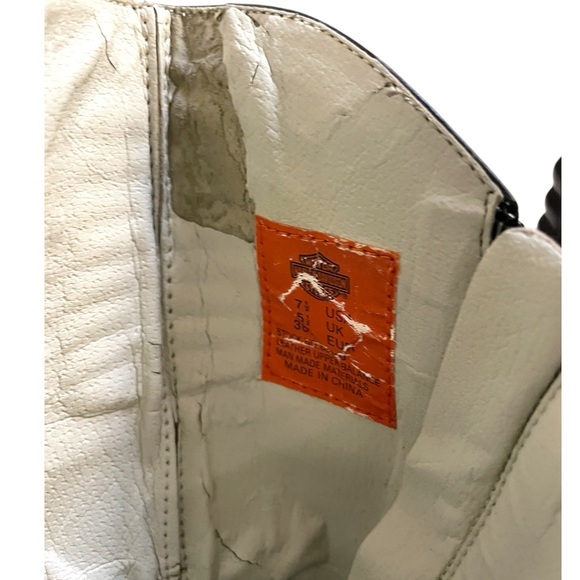 Harley Davidson moto kitten heel boot (sz 7.5) - Picture 5 of 7